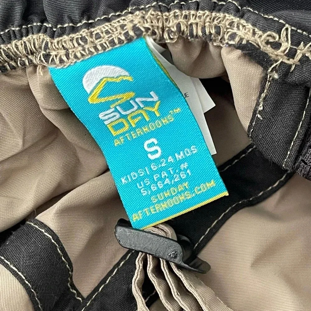 Sun Day Afternoons Play Hat Kids S Tan UPF 50+ Sun Protection‎ Neck Veil NWT